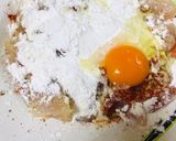 A picture of step 1 of Chicken 65.