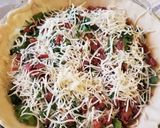 A picture of step 3 of Spinach Quiche.