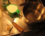 Foto del paso 1 de la receta: Schintzel, ensaladín y macarones en crema de sí mismos