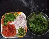 A picture of step 1 of Nachos Corn Chaat.