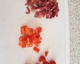 A picture of step 3 of My Italian inspired Pasta Salad with pancetta. 😀.