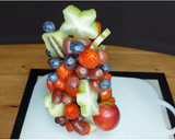 A picture of step 7 of 【圣诞水果树 Fruity Christmas Tree】创意甜点，简单又美丽！.