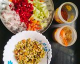 A picture of step 2 of Sprouts Salad (Moong Bean and Black Chickpea Sprouts Salad) 🥗 A Nutritional Powerhouse.