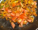 A picture of step 5 of One Pot Steamed White Fish and Savory Rice with Roasted Garlic and Tomato Sauce.