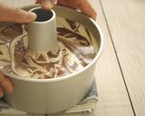 A picture of step 14 of Cocoa Marble Chiffon Cake.