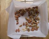 A picture of step 1 of Butter-Free Honey and Nut Cake.