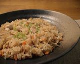 A picture of step 4 of Easy & Delicious Rice with Chicken and Burdock Root.