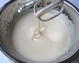 A picture of step 3 of Green Tea and White Chocolate Mousse Cake.