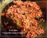 A picture of step 2 of Easy! Healthy! Sukiyaki-style Ground Meat and Tofu.