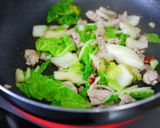 A picture of step 2 of Spicy Soy Milk Miso Udon Noodles with Pork & Chinese Cabbage For Lunch.