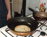 A picture of step 2 of Fancy Home Cooking Crepes with Grapefruits.