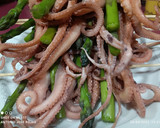 Foto del paso 6 de la receta: Pincho de pulpo con trigueros, vinagreta de balsámico de manzana