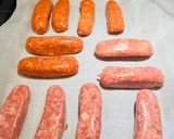A picture of step 2 of Sheet Pan Pierogis with Italian Sausage.