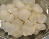 A picture of step 1 of Taro Root & Miso Butter Gratin.