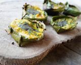 A picture of step 7 of Ook Kai / kai Paam / Baked Eggs in Banana Leaves.