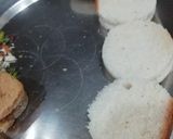 A picture of step 3 of Bread ki rasmalai.