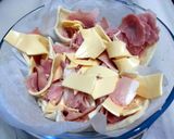 A picture of step 3 of Ham And Cheese Twisted Puff.