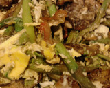 A picture of step 6 of Egg topped Bacon Mushroom Aspargas.