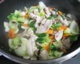 A picture of step 4 of Pork Belly and Bok Choy Stir-fry in Thickened Sauce.
