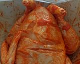 A picture of step 2 of Spit Roasted chicken.