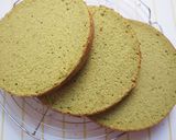 A picture of step 20 of Light and Moist Matcha Sponge Cake.