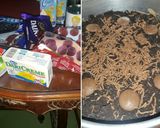 A picture of step 1 of Oreo Cheescake.