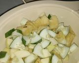 A picture of step 5 of Apple,pineapple and cucumber fruit salad.
