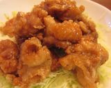 A picture of step 4 of A School Lunch Flavor- Chicken Simmered with Lemon, Karaage Version.