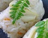 A picture of step 7 of Bamboo Shoot Rice with Canned Scallop.
