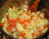 A picture of step 2 of Creamy Kabocha Squash Chowder.