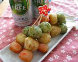 A picture of step 8 of Tricolor Potato Balls For Cherry Blossom Viewing.