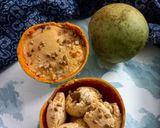A picture of step 6 of Bael ice cream (woodapple).