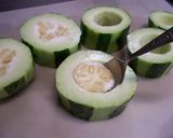 A picture of step 3 of Simmered Green or White Winter Melons, Cabbage Roll-style.