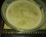 A picture of step 1 of Green moong dal cheela.