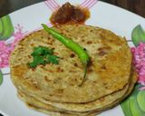 बेसन प्याज़ के परांठे (besan pyaz ke parathe recipe in Hindi) रेसिपी चरण 5 फोटो