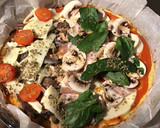 Foto del paso 5 de la receta: Pizza masa de coliflor 2 sabores