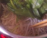 A picture of step 2 of Alpine Leek and Bean Sprout Soup.