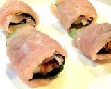 A picture of step 5 of Yam Potato Pickled Plum and Nori Seaweed Rolls With Chicken Tenders.