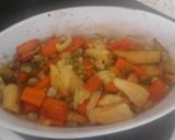 A picture of step 15 of My Chorizo and Veg Bake with Little Potato Crispies 😋.