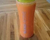 A picture of step 6 of Carrot Mango and Apple Breakfast Smoothie.
