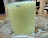 A picture of step 3 of Kesar baadam milk.