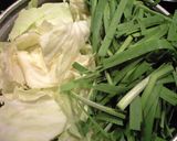 A picture of step 2 of A Winter Favorite! Authentic Hakata-style Motsu-Nabe Hot Pot.