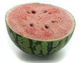 A picture of step 1 of Watermelon Fruit Punch In a Watermelon Bowl.