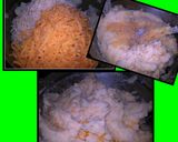 A picture of step 6 of Gorda's potato & cheese stuffed Poblano peppers.