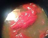 A picture of step 1 of Red pineapple sauce.