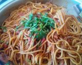 A picture of step 7 of Spaghetti with spicy pilchards.