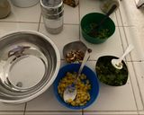 A picture of step 2 of Dahi ke kabab (veg).