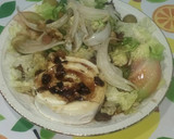 Foto del paso 2 de la receta: Ensalada con rulo de cabra y vinagreta de miel