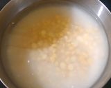 A picture of step 1 of Dhokla (rice, dal).