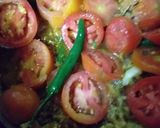 A picture of step 2 of Mutton palak gobhi.